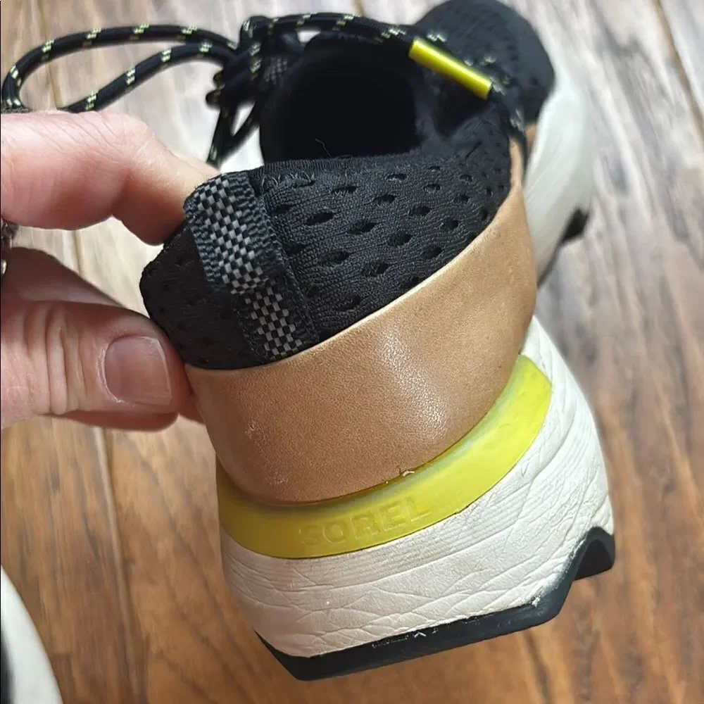 Women’s Sorel Black and Yellow Athletic Shoes